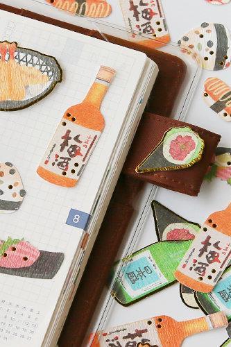 Japan Grocery Stickers Pack | Ramen Little Sticker | Shiba Sticker Stamp | Japan Sweets Sticker | Lucky Cat Planner Sticker | Laptop Sticker