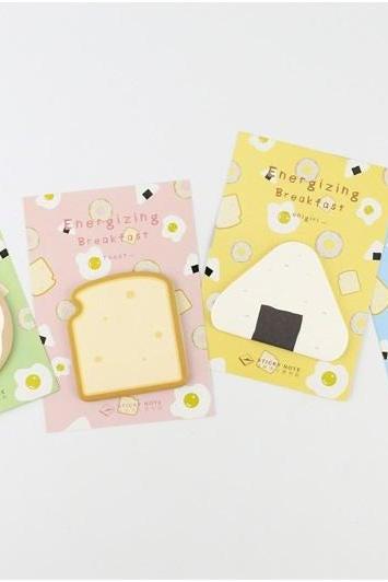 Breakfast Sticky Notes | Food Memo Notes | Doughnut Sticky Notes | Donut Memo Pad | Egg Notepad | Egg Stickies | Back To School