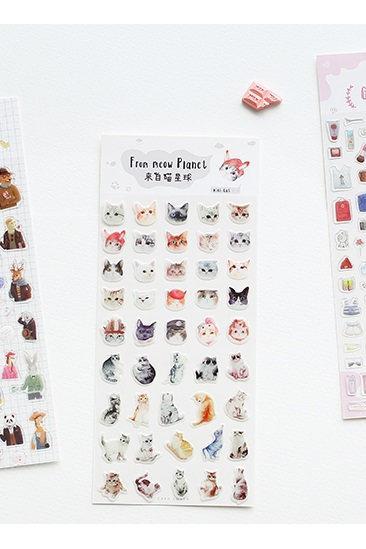 Pet Lovers Sticker | Girl Emoji Stickers | Animal Sticker Set | Notebook Sticker | Pet Foam Stickers | Calendar Sticker | Decor Sticker