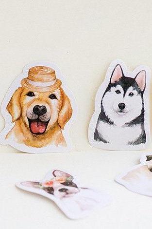 Cute Dog Sticker | Dog Emoji stickers | Pet sticker set | Notebook sticker | Pet foam stickers | Calendar sticker | Decor sticker