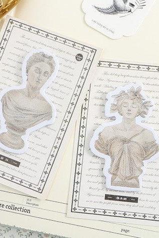 Sculpture Memo Pad Collection | Plaster Cast Memo Notepad | Statue Sticky Notes Pack | Plaster Figure Sticky Notes | Plaster Model Memo Note