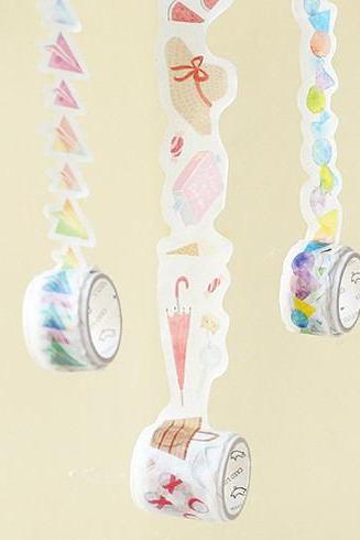 Special Shaped Washi Tape Collection | 3d Masking Tapes Set | 3-d Washi Tape Set | Cut Shape Masking Tape | Washi Masking Tape Pieces