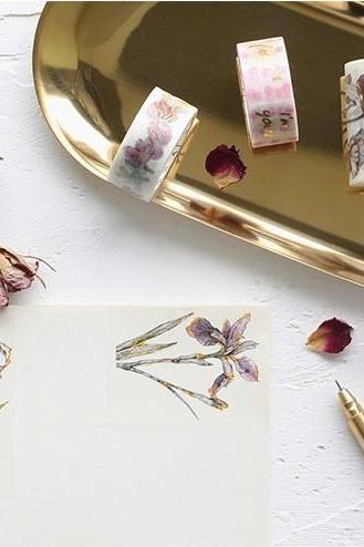 Gold Embossed Washi Tape Collection | Dessert Masking Tape | Space Washi Tapes | Crystal Ball Masking Tape | Birds And Plants Masking Tapes
