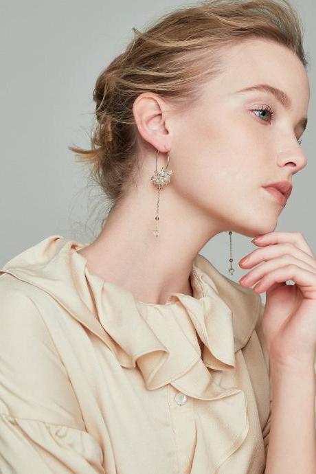 Chandelier Hoop Earrings | Handmade Earrings | Handmade Jewelry | Crystal Hoop Earrings | Dangle Hoop Earrings Jackets White Gold Earrings