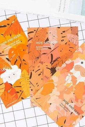 Hide And Seek Postcards Collection (30pc) | Animals Post Cards Set | Hand Drawing Post Cards Box | Mystery Postcards | Colorful Cards Set
