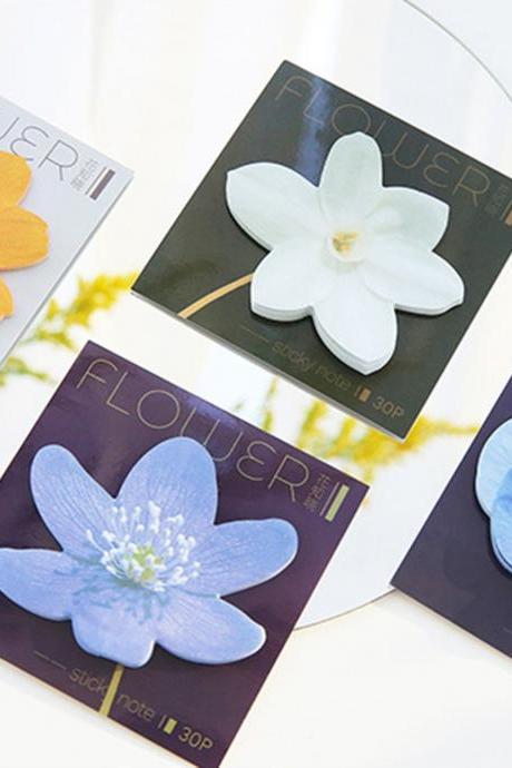 Realistic Flower Sticky Notes | Orchid Memo Notes | Yellow Orchid Sticky Notes | Hand drawing Memo Pad | Fresh Flower Notepad Adhesive paper