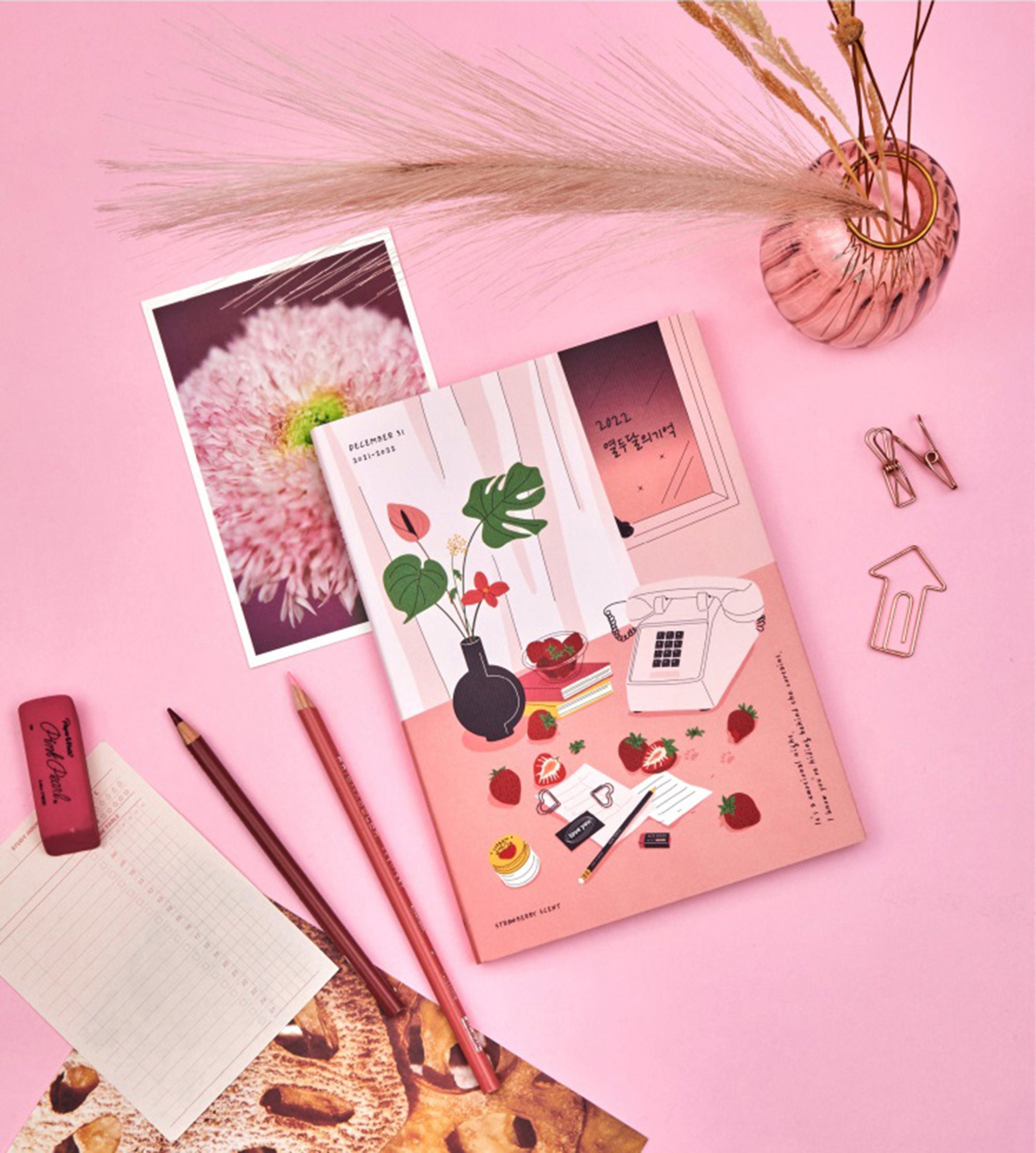 2022 Theme Planner With PVC Cover Weekly & Monthly 6 Pattern 2022